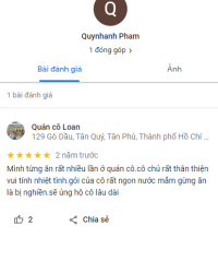 Quynhanh Pham đánh giá quán